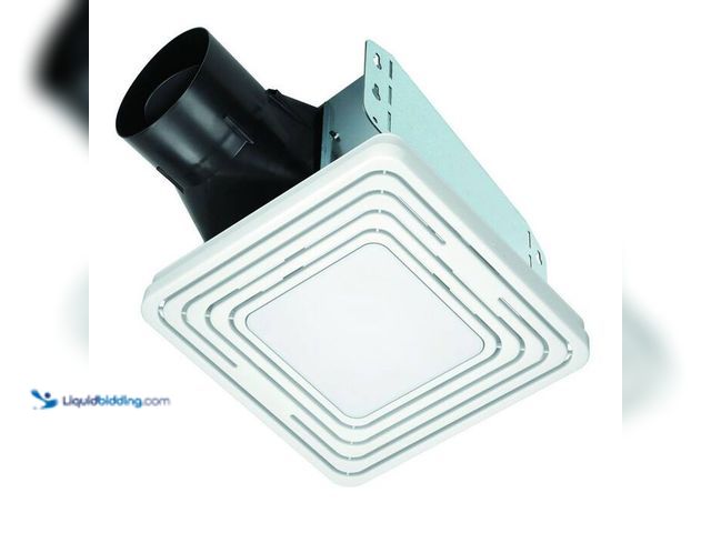 Lot 49-5547023 - Broan-NuTone Roomside Series, White, 80 CFM, No Cut Roomside Installation with Light, ENERGY STAR, B...