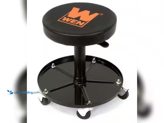 Lot 49-2006076 - WEN 300 lbs. Capacity Pneumatic Rolling Mechanic Stool, Model # 73012T, Unused, Factory packed.  Ref...