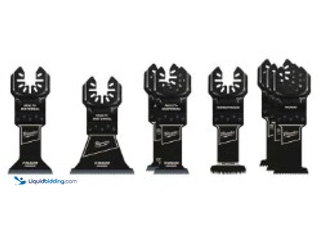 Lot 49-2022510 - (8-Piece) MILWAUKEE OPEN-LOK Multi-Tool Blade Set, Model # 49-10-9108, MSRP $54.97, New.  Ref#AHD092...