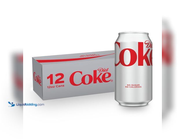 Lot 49-5553003 - Diet Coke Soda Soft Drink Cans, 12 fl oz, 12 Pack | No sugar, no calories, 46 mg caffeine per can MO...