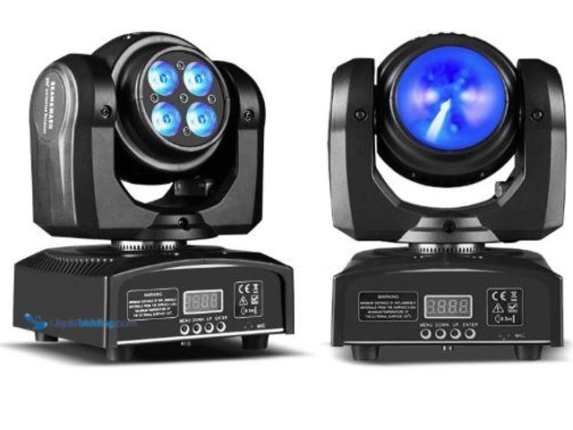 Lot 49-5436419 - 100W LED Moving Head DJ Lights 2-Sides Moving Head Wash & Beam Effect Stage Light RGBW 4-in-1 DMX So...