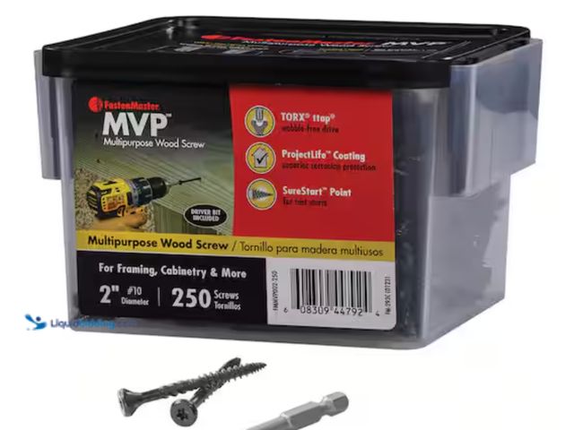 Lot 49-2000342 - Lot of (2) 250-packs of FastenMaster #10 x 2 in. Torx TTAP Drive Suresink Flat Head MVP Multi-Purpos...