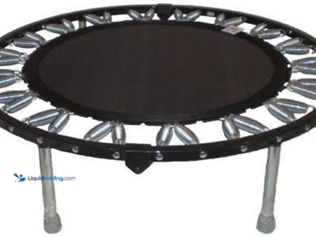 Lot 49-5545013 - JUMPZYLLA Mini Rebounder Trampoline for Adults, Fitness Trampoline with Bar Unused