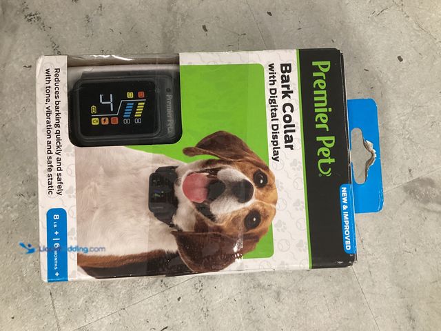 Lot 49-5542743 - Premier Pet Bark Collar with Digital Display, Multiple corrections, including tone, vibration and st...