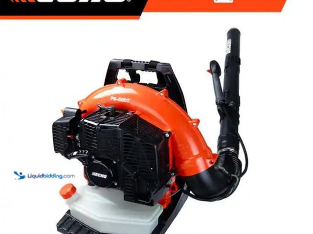 Lot 49-1568842 - ECHO 216 MPH 517 CFM 58.2cc Gas 2-Stroke Backpack Leaf Blower with Tube Throttle Model # PB-580T, Un...
