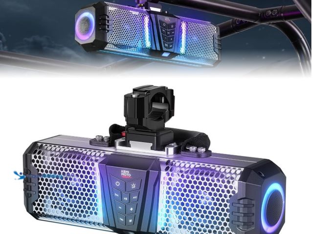 Lot 49-3431459 - KEMIMOTO Midnight S40B 16-inch UTV Sound Bar Built-in Battery, Quick Release, Waterproof IP66, Multi...