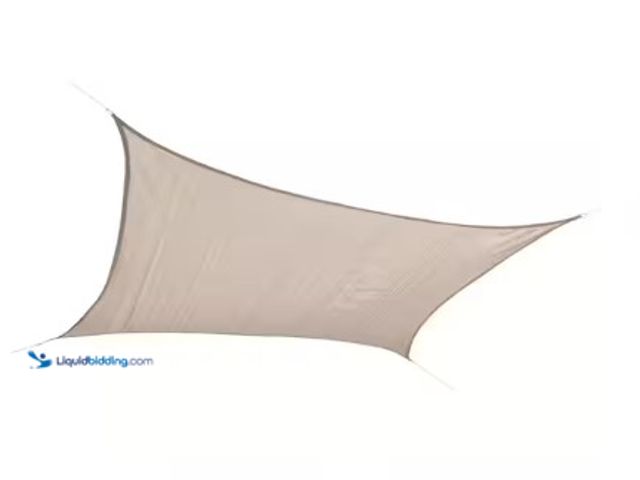 Lot 49-2004299 - Vigoro 8 ft. x 12 ft. Almond Rectangle Shade Sail, Model # 25684, Unused.   Ref#ASB0724