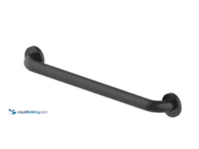 Lot 49-1575399 - Glacier Bay 24 in. x 1-1/2 in. Concealed Screw ADA Compliant Grab Bar in Matte Black, Model # 20135-...