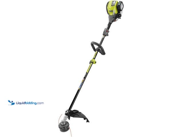 Lot 49-5552963 - RYOBI
4-Stroke 30 cc Attachment Capable Straight Shaft Gas Trimmer. Model # RY4CSS. Used and dirty....