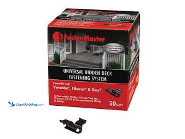 Lot 49-5415349 - FastenMaster Universal Hidden Deck Fastening System – Stainless steel hidden deck screws and clips –...