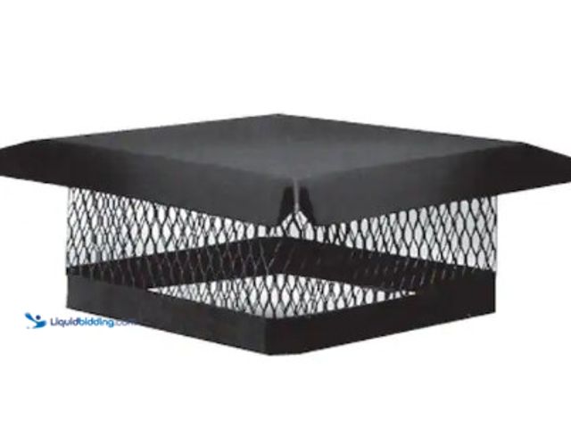 Lot 49-3631151 - Master Flow 9 in. x 13 in. Galvanized Steel Fixed Chimney Cap in Black, Model # CC913, Slightly used...
