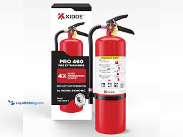 Lot 49-5489099 - Kidde Pro 460 4-A:60-B:C Fire Extinguisher. Model # 21033058. New with box damage.