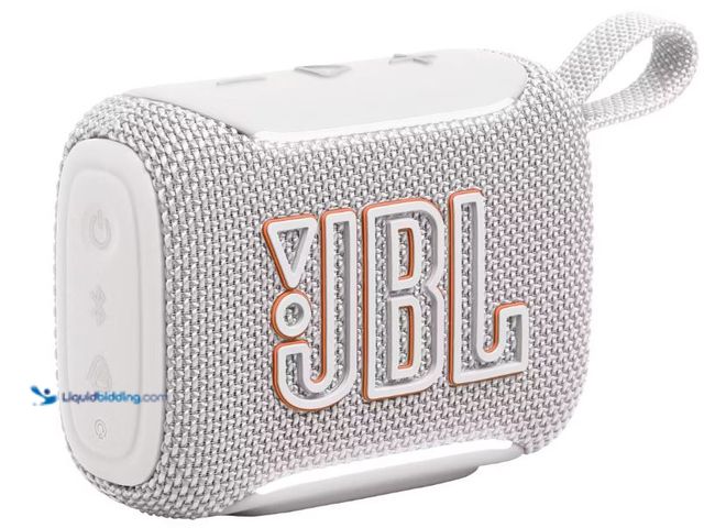 Lot 49-2020675 - JBL Go 5 Portable Bluetooth Speaker - White. Model #95004246. MSRP: $54.99. Unused, no charger, work...
