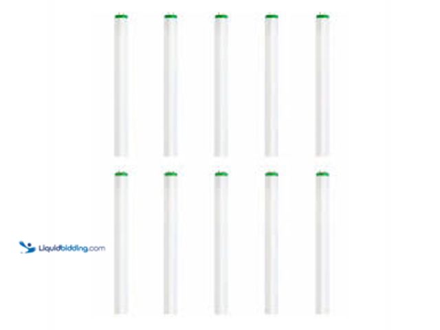 Lot 49-3538930 - Philips 40-Watt 4 ft. Linear T12 ALTO Fluorescent Tube Light Bulb Natural Daylight (5000K) (10-pack)...