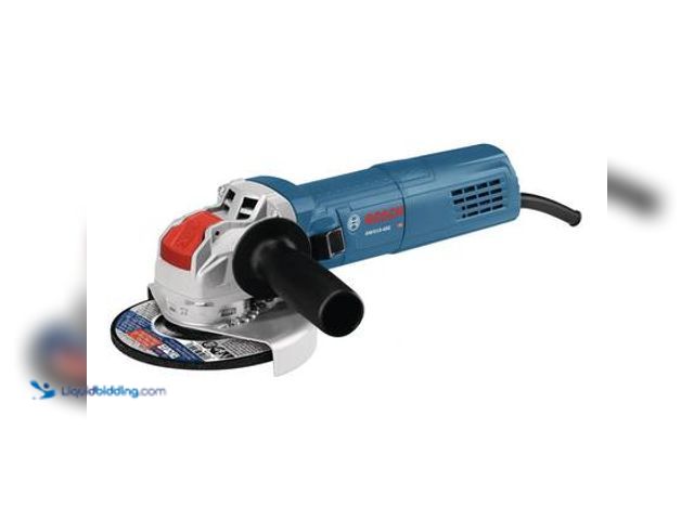 Lot 49-5539693 - Bosch 4-1/2 in. 10 amp X-LOCK Ergonomic Corded Angle Grinder. Model # GWX10-45E. Used