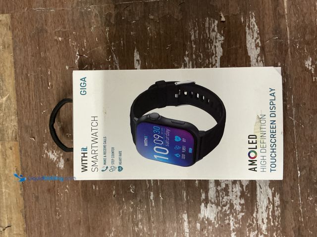 Lot 49-5544024 - WITHit Giga Smartwatch with AMOLED 2.04" High-Definition Touchscreen Display, Black. Model: 08670274...