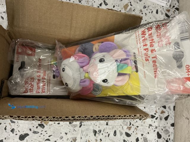 Lot 49-3564736 - (6) Bright Starts Rattle & Teether Wrist Pals Toy - Unicorn & Llama: BPA-Free, Sensory Development, ...
