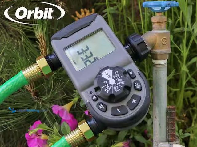 Lot 49-1630897 - Orbit 2-Outlet Programmable Hose Watering Timer Sprinkler Timer, Model # 56544, Used, No attachments...