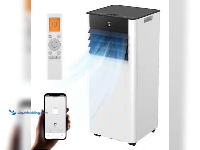 Lot 49-2005470 - EUHOMY 8000 (DOE) BTU Portable Air Conditioner 250 Sq. Ft. with Dehumidifier with Remote in White, M...
