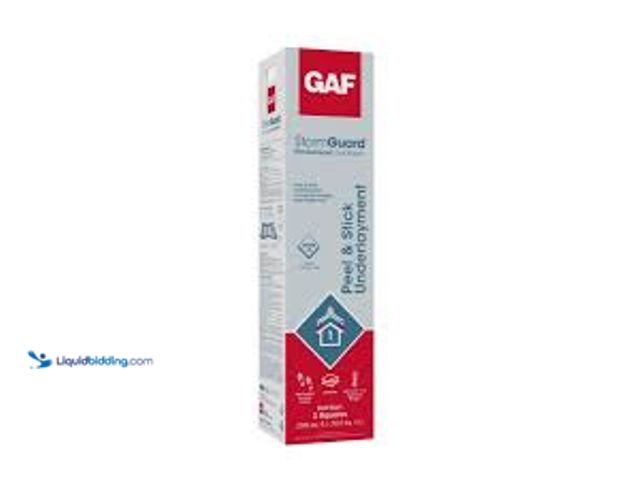Lot 49-5415452 - GAF StormGuard 200 sq. ft. Synthetic Patterned-Surface Peel and Stick Roof Leak Barrier Roll. Model ...