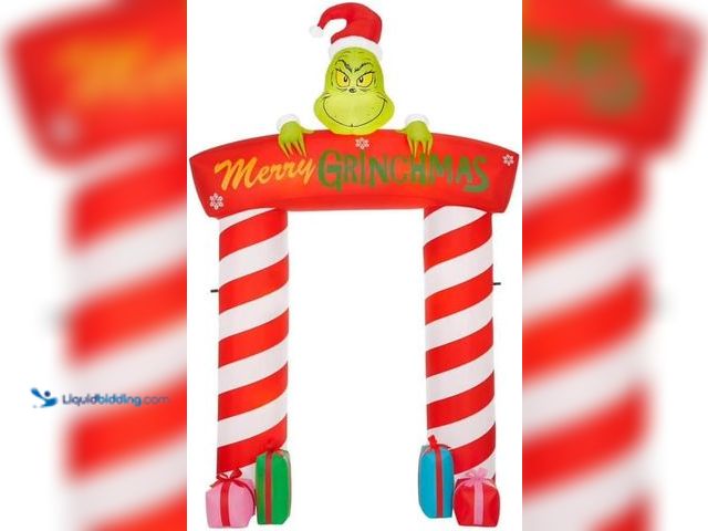 Lot 49-5453636 - Gemmy 10-Foot Giant-Sized LED Archway Grinch Merry Grinchmas Christmas Inflatable. [Model: B0FTB6S43...
