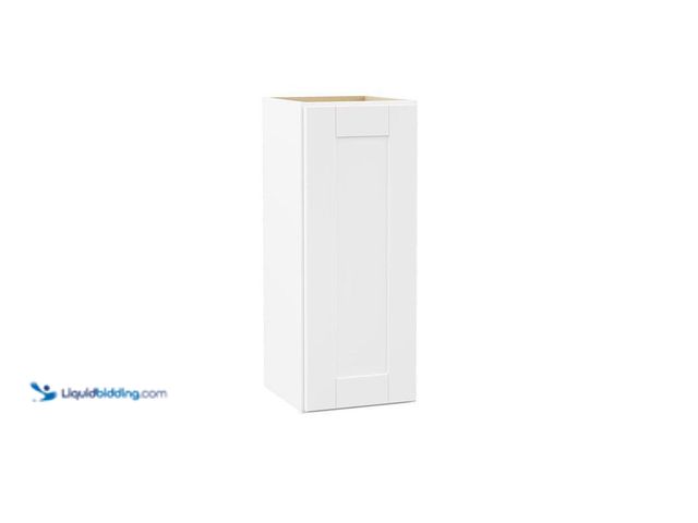Lot 49-5552065 - Hampton Bay
Shaker 12 in. W x 12 in. D x 30 in. H Assembled Wall Kitchen Cabinet in Satin White. Mo...