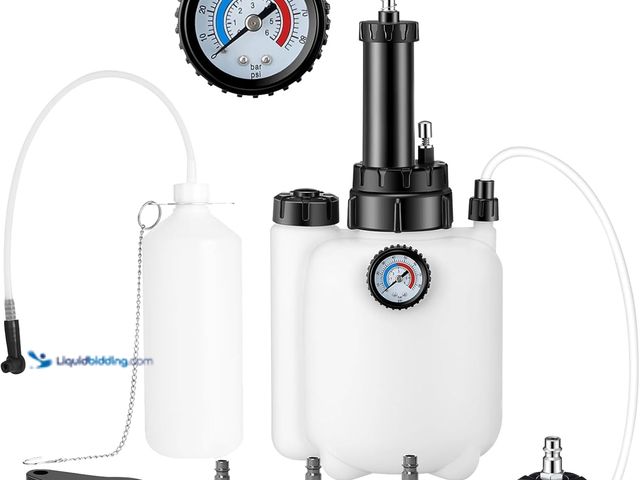 Lot 49-5448190 - 3L Brake Bleeder Kit, Manual Brake Bleeder Vacuum Pump Kit, Brake Fluid Bleeder Kit With 1l Brake Bl...