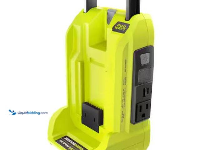 Lot 49-2004402 - RYOBI 40V 300-Watt Portable Battery Inverter Power Source (Tool Only), Model # RYi300BG, New, Factor...