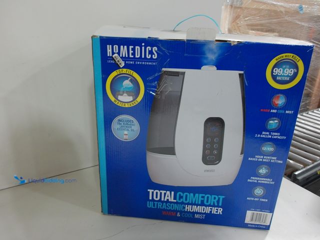 Lot 49-2024089 - HoMedics Total Comfort Ultrasonic Humidifier. Model # CP1415860. MSRP $50. Slightly Unused, has atta...