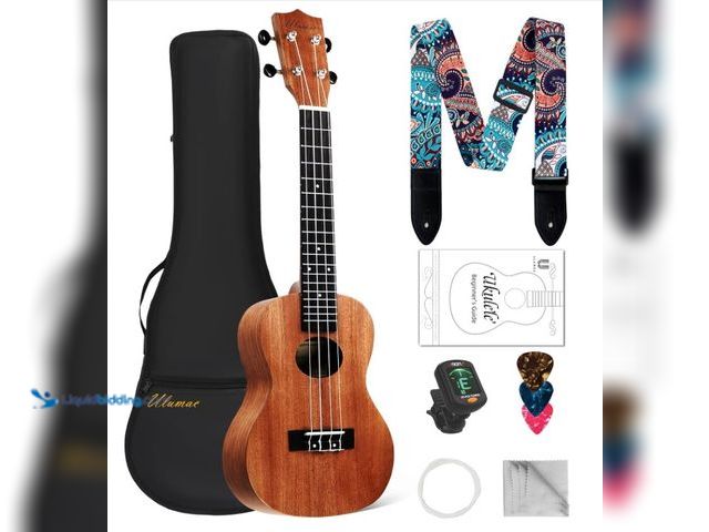Lot 49-1516829 - Concert Ukulele, Solid Mahogany 23inch Ukelele for Adults Kids Beginner with Gig Bag, Digital Tuner,...