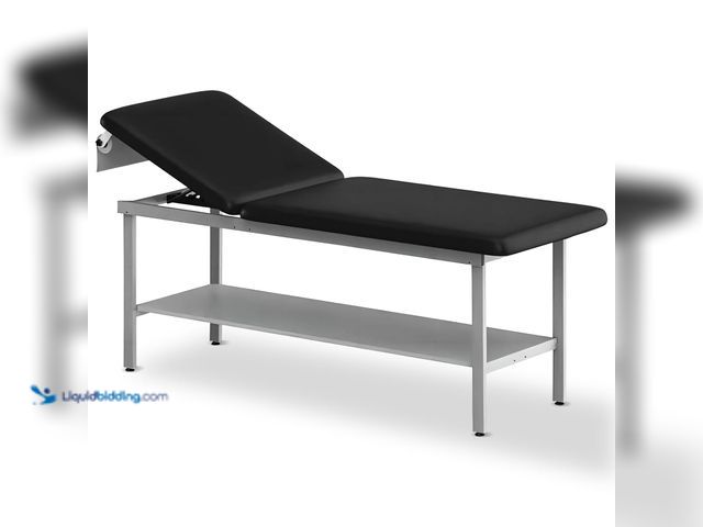 Lot 49-5487322 - Helsevesen 27" Width Bariatric Treatment Table with Full Shelf and Adjustable Backrest，Comfortable F...