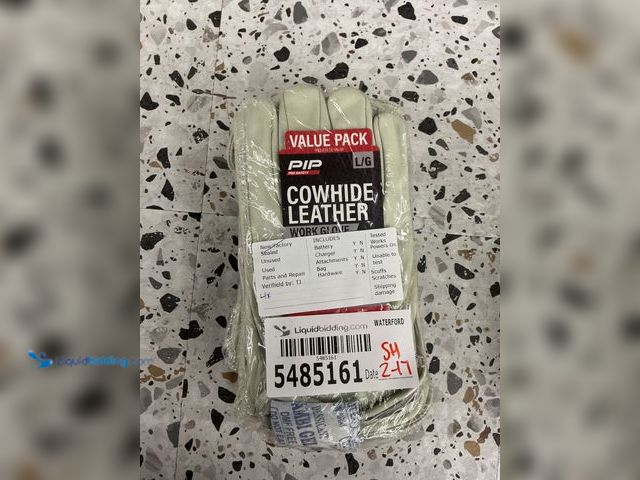 Lot 49-5485161 - QTY 4 - PIP Pro Safety Men's Cowhide Leather Work Gloves 4 PAIR - 2 Value Pack - Sz L/G. Model #6629...