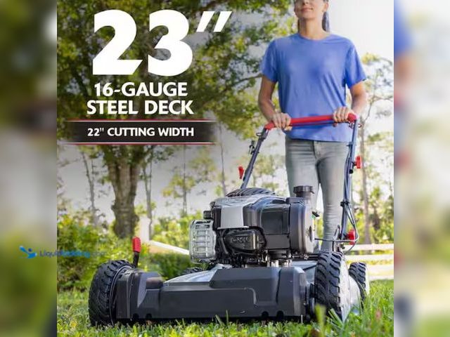 Lot 49-1631079 - Murray 22 in. 140 cc Briggs & Stratton Walk Behind Gas Self-Propelled Lawn Mower with Front Wheel Dr...