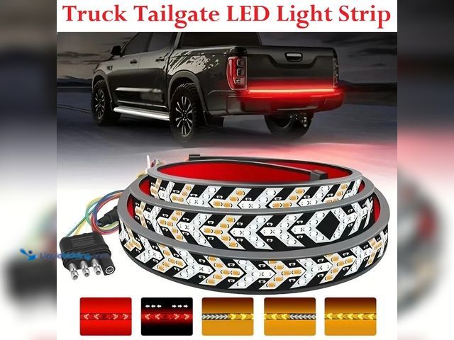 Lot 49-1616478 - Truck Tailgate LED Turn Signal/Brake/Tail/Reverse Light Strip 60" with 4-Way Flat Plug - NEW - The a...