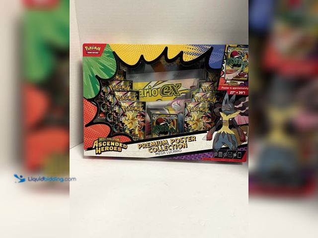 Lot 49-910592 - Pokémon TCG Mega Evolution: Ascended Heroes Premium Poster Collection – Mega Lucario – Factory Seale...