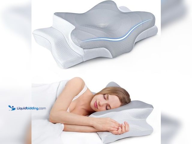 Lot 49-5581819 - Ultra Pain Relief Cooling Pillow for Neck Support, Adjustable Cervical Pillow Cozy Sleeping, Odorles...