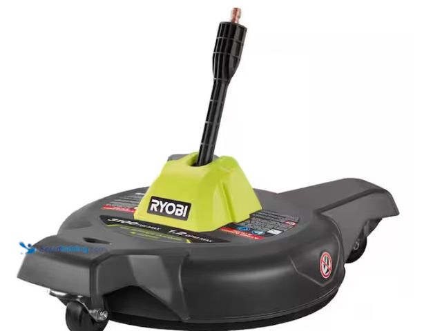 Lot 49-1515845 - RYOBI 12 in. 3100 PSI Electric Pressure Washer Surface Cleaner with Caster Wheels, Model # RY31SC312...