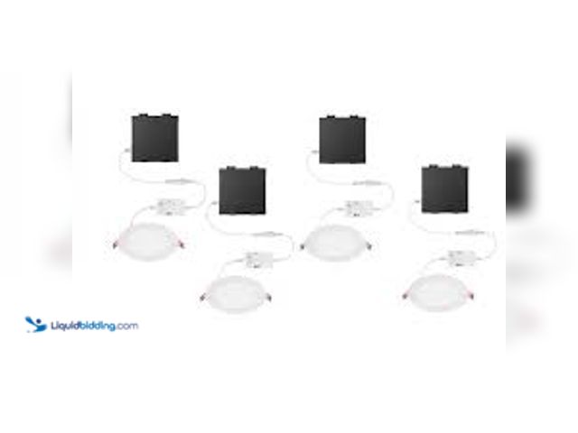 Lot 49-5411829 - Commercial Electric Elite Series 6 in. LED DuoBright, 3-Level Lumen Select, Ultraslim Canless Recess...