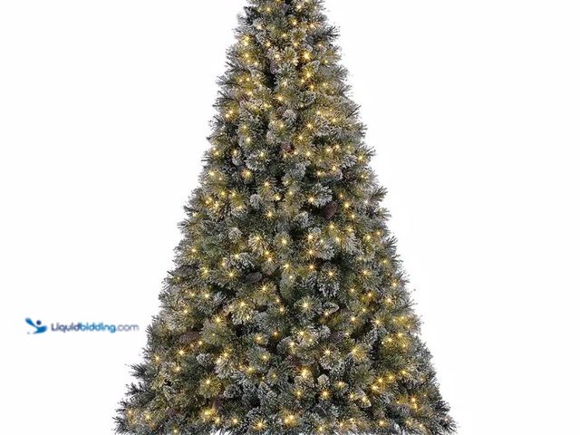 Lot 49-1546898 - Home Accents Holiday 7.5ft. Sparkling Amelia Pine LED Pre-Lit Tree, Model # 1005271539,  Unused, Tes...