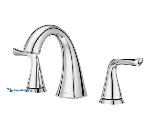 Lot 49-1622380 - Pfister Willa 8 in. Widespread Double Handle Bathroom Faucet in Polished Chrome, Model # LF-049-MALC...