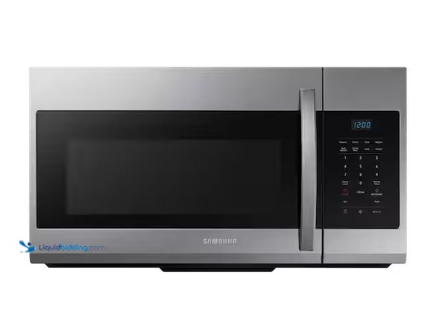 Lot 49-2000120 - Samsung 30 in. 1.7 cu. ft. 1000 W Fingerprint Resistant Stainless Steel Over-the-Range Microwave, Mo...