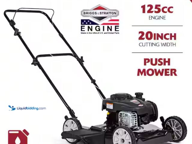 Lot 49-1631052 - Murray 20 in. 125 cc Briggs & Stratton Walk Behind Gas Push Lawn Mower with 4 Wheel Height Adjustmen...
