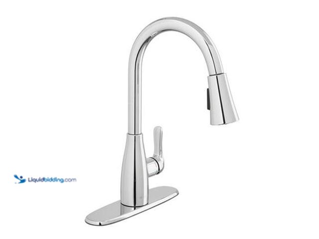 Lot 49-5558977 - Glacier Bay McKenna Single-Handle Pull Down Sprayer Kitchen Faucet in Polished Chrome with TurboSpra...