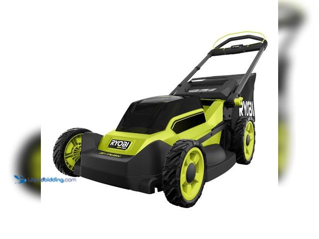 Lot 49-1574697 - RYOBI 40V HP Brushless 20 in. Cordless Battery Walk Behind Push Lawn Mower, Model # RY401017, Slight...