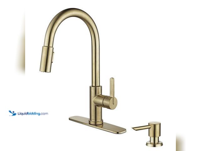 Lot 49-2021935 - Glacier Bay Paulina Single Handle Pull Down Sprayer Kitchen Faucet with TurboSpray, FastMount and So...