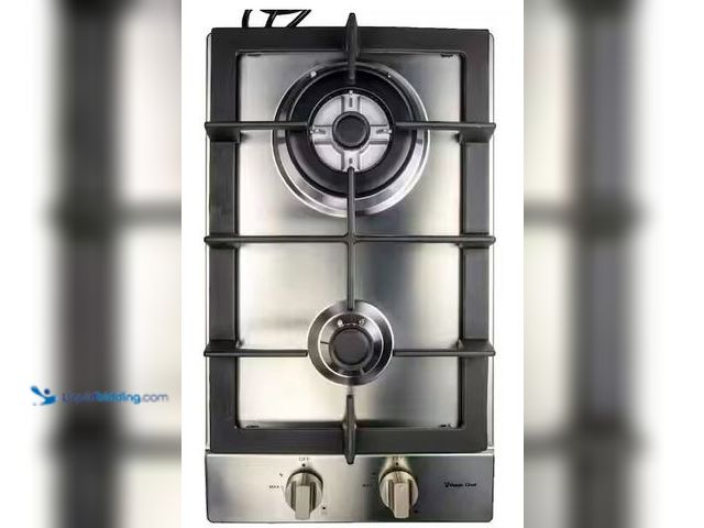Lot 49-5486366 - Magic Chef
12 in. Gas Cooktop in Stainless Steel with 2 Burners Including Triple Ring Burner Intern...