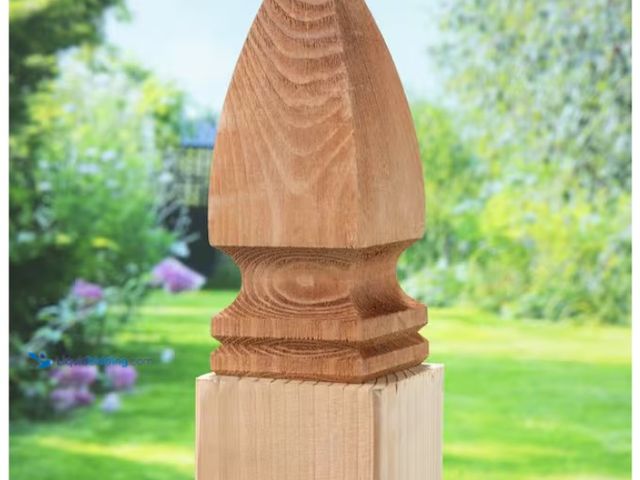 Lot 49-3613553 - ProWood 4 in. x 4 in. Gothic Wood Post Cap Finial (6-Pack), Model # 189296, Unused  Ref#PA0716