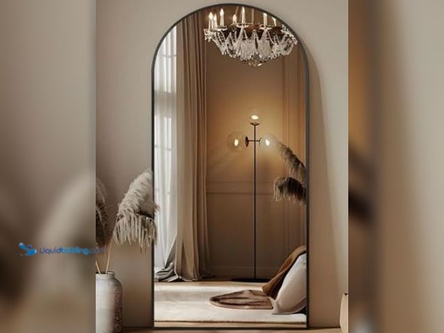 Lot 49-3464248 - Antok Full Length Mirror, 68"x26" Arched Floor Mirror, Mirror Full Length with Stand, Wall Mounted M...