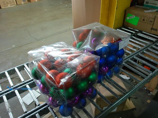 Lot 49-1548099 - Lot of 2 48pc Shatterproof Multicolored Christmas Tree Ornaments With Different Finishing Styles, Un...