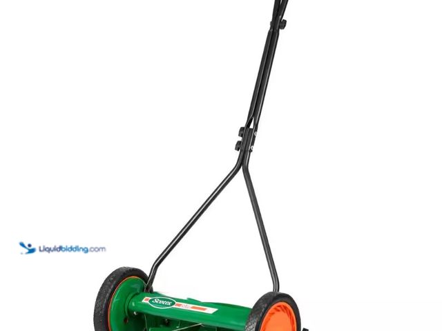 Lot 49-5543423 - Scotts
Scott's 16 in. Manual Walk Behind Push Reel Lawn Mower. Model # 415-16S. Unused with attachm...